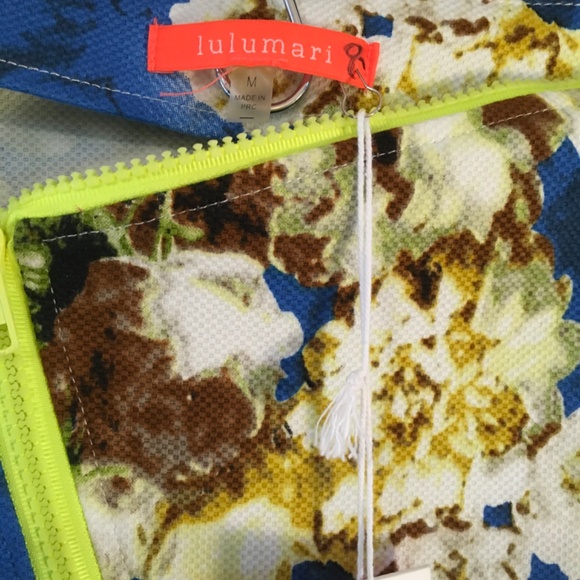 Lulumari NWT Women’s M‎ Neon Floral Zipper Pencil skirt - Picture 3 of 4